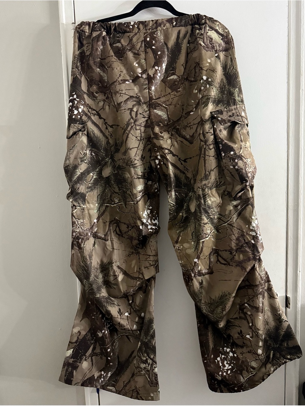 SHEIN Brown Camo Cargo Pants Lightweight Wide Leg Size Large